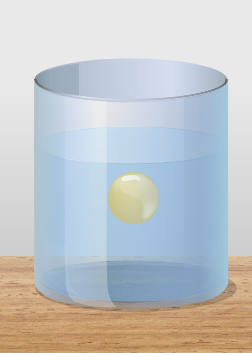 Капля анилина в растворе соли