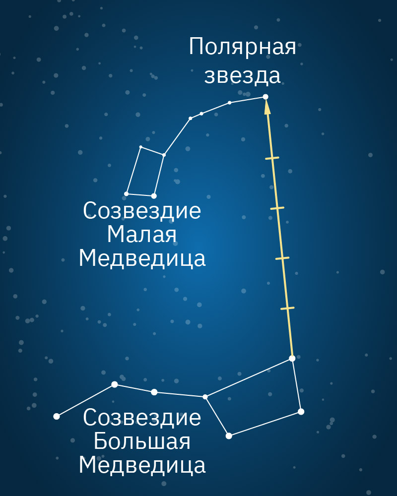 Как найти Полярную звезду?