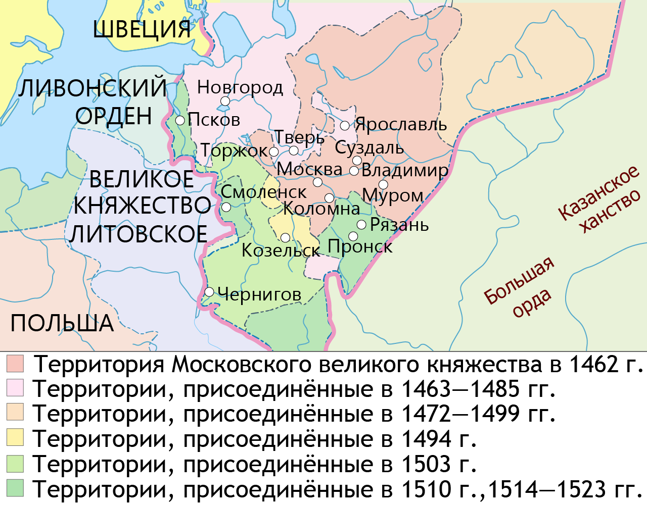 Объединение русских земель вокруг москвы даты