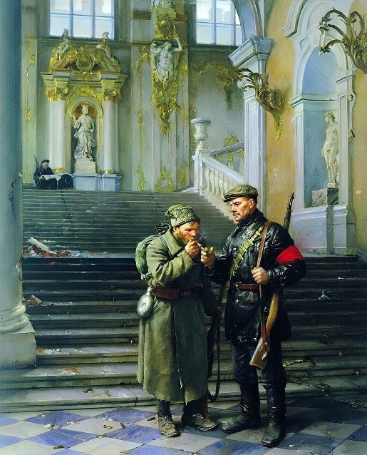 В. А. Серов. «Зимний взят!»
